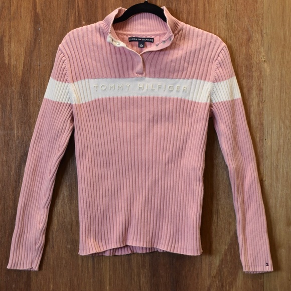 pink tommy jumper